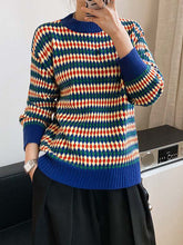 New Autumn Winter Round Neck Loose  Tops Women Knit Sweater